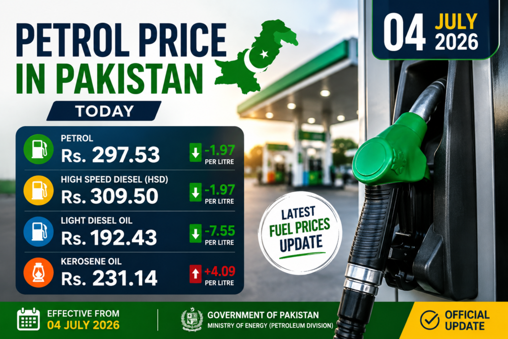 Petrol Price in Pakistan Today